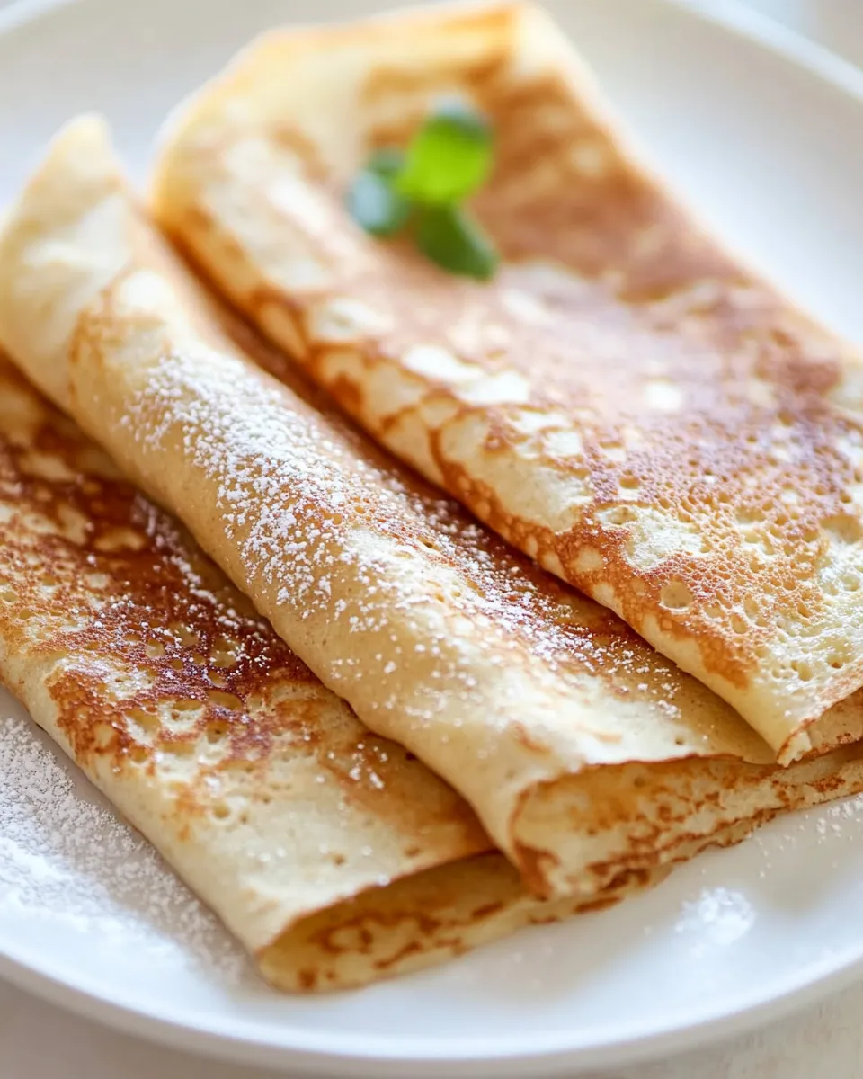 Delicious Healthy Oat Crepes shot