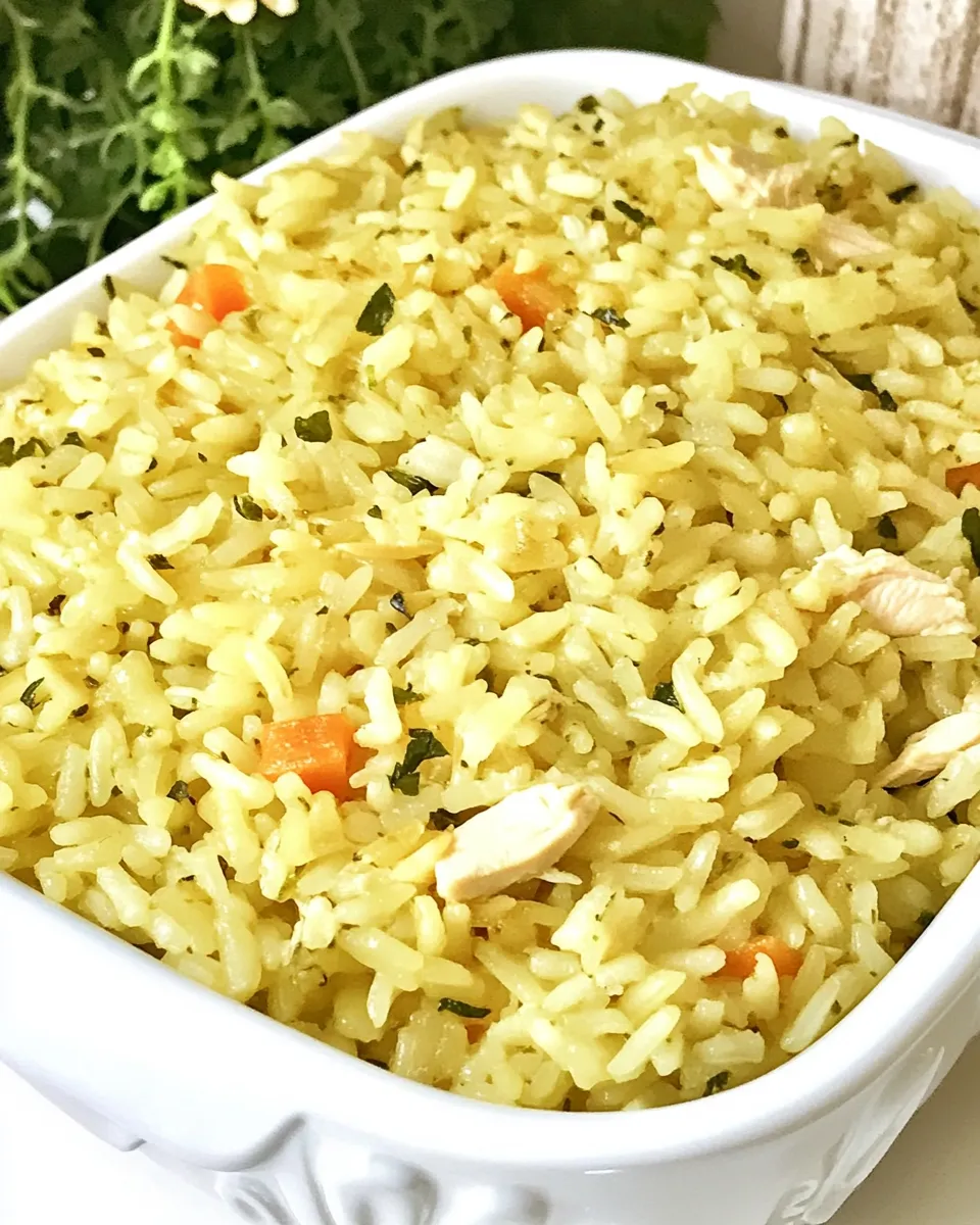 Quick Homemade Chicken Rice-A-Roni shot