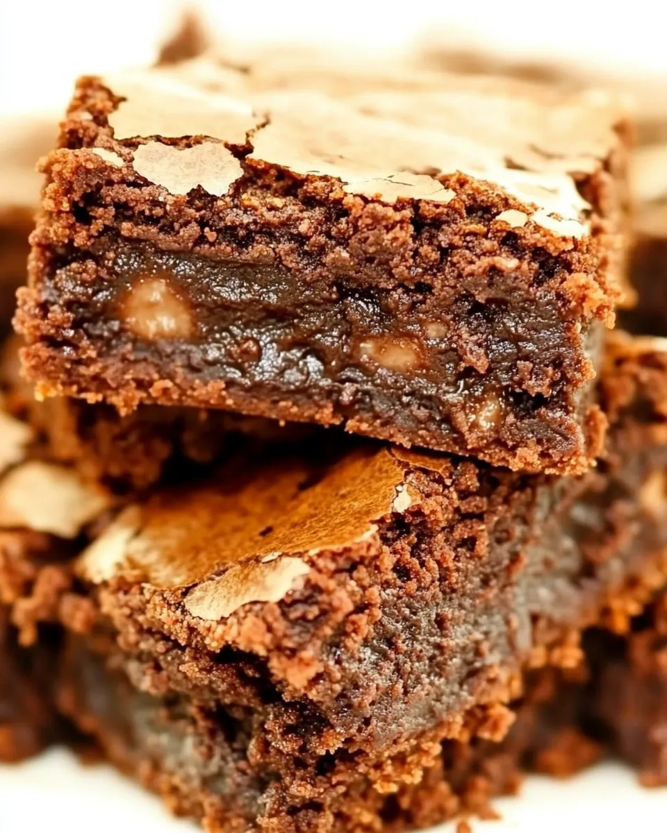 Quick Homemade Fudge Brownies shot