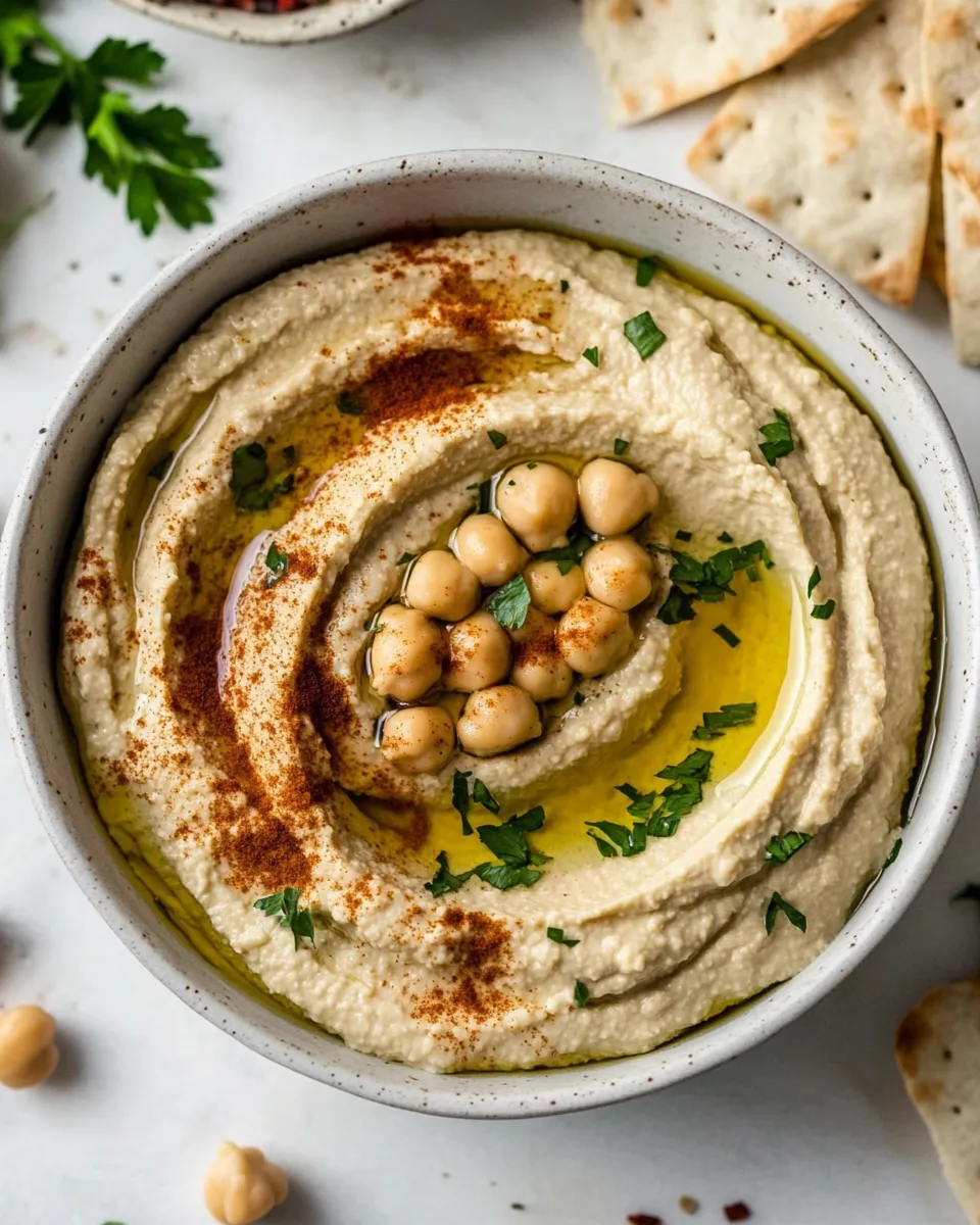 Easy Homemade Hummus Recipe photo