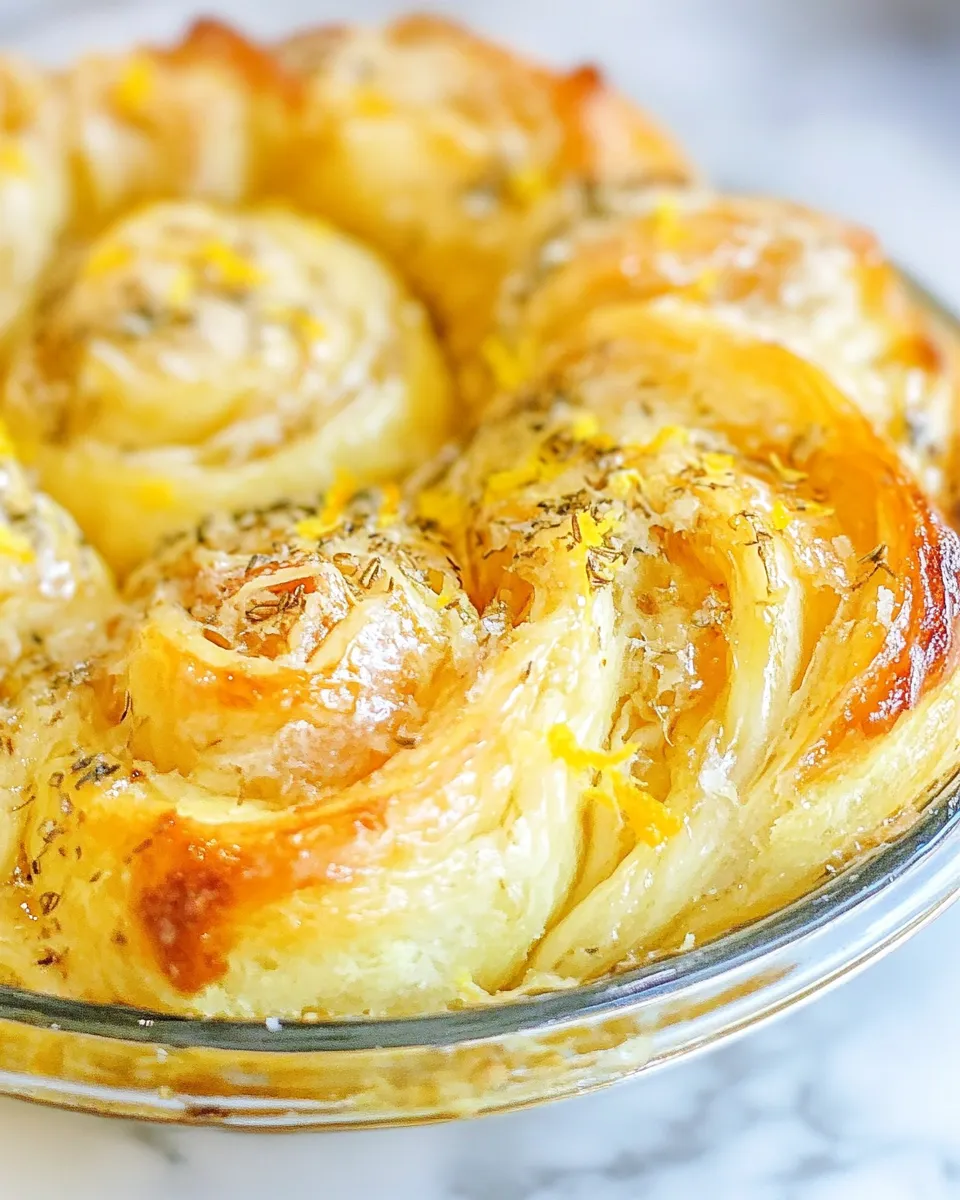 Classic Homemade Orange Sweet Rolls shot