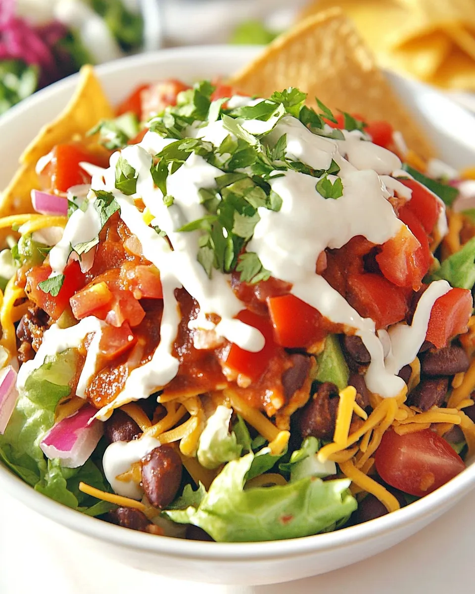Homemade Homemade Wendys Taco Salad: A Hearty Fast Food Favorite Made Even Better recipe photo