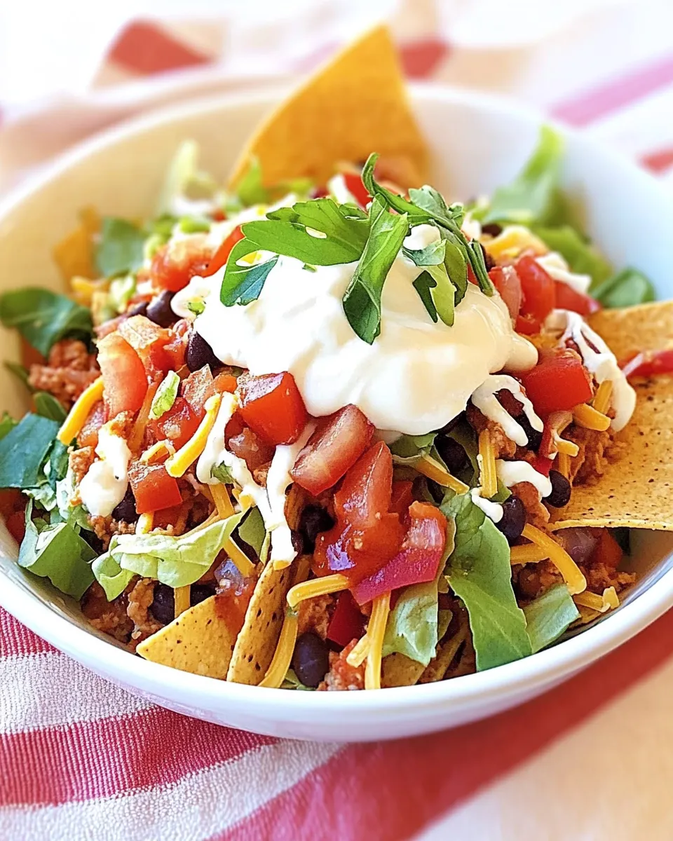 Easy Homemade Wendys Taco Salad: A Hearty Fast Food Favorite Made Even Better dish photo