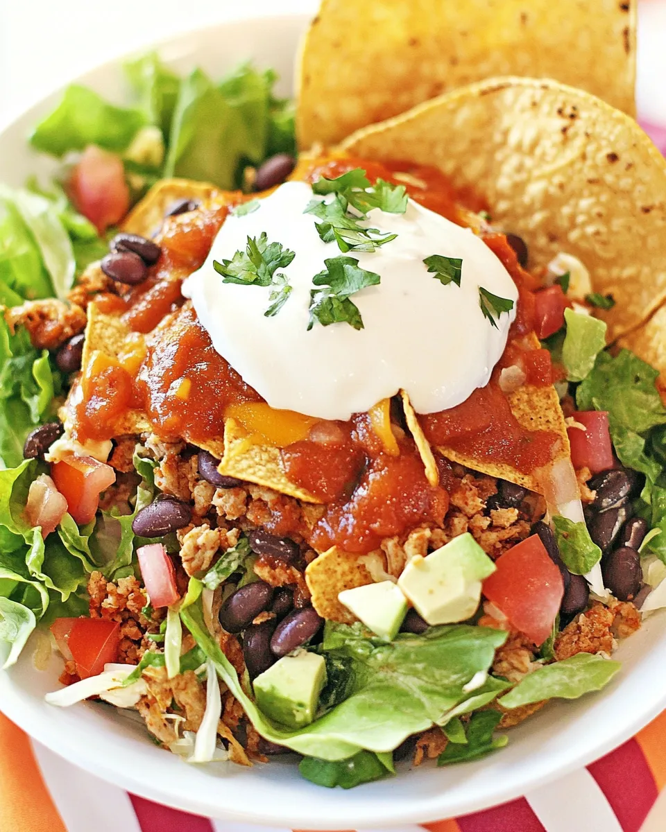 Delicious Homemade Wendys Taco Salad: A Hearty Fast Food Favorite Made Even Better food shot