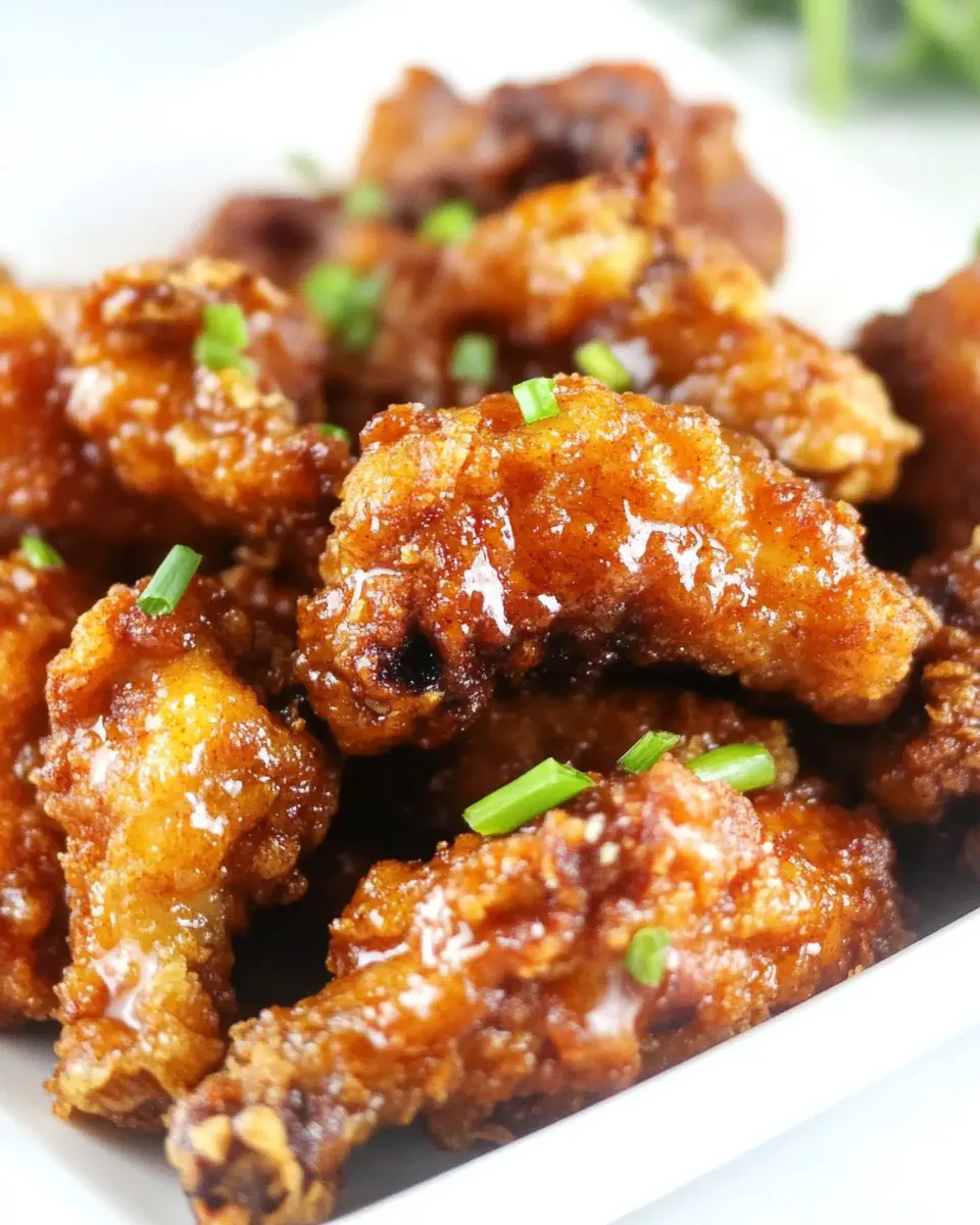 Easy Honey Buttered Fried Chicken shot