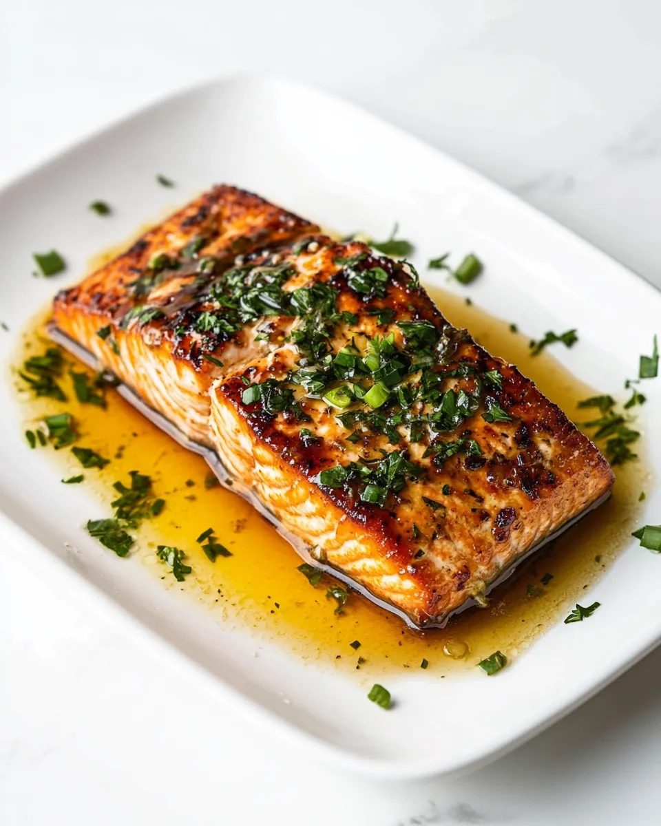 Homemade Honey Garlic Salmon Recipe photo