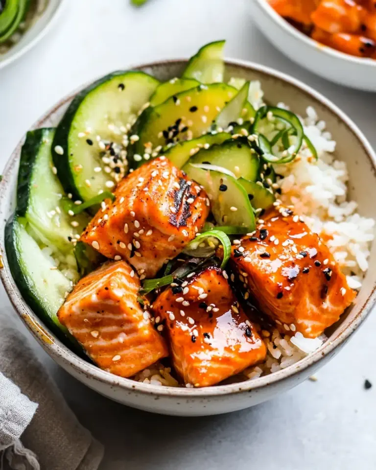 Homemade Honey Sriracha Roasted Salmon Rice Bowls (GF, DF) photo