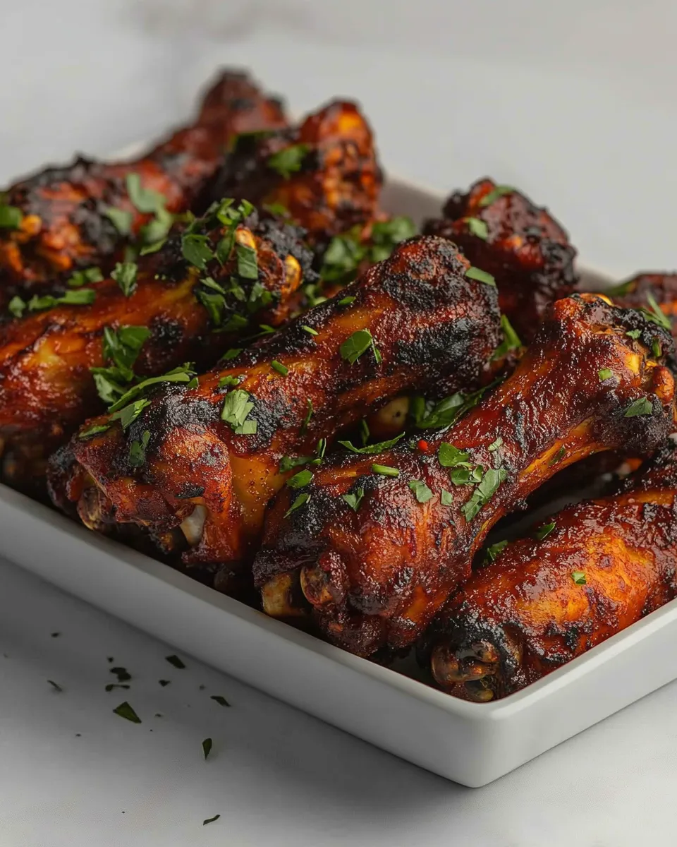 Delicious Hot Wings Recipe shot