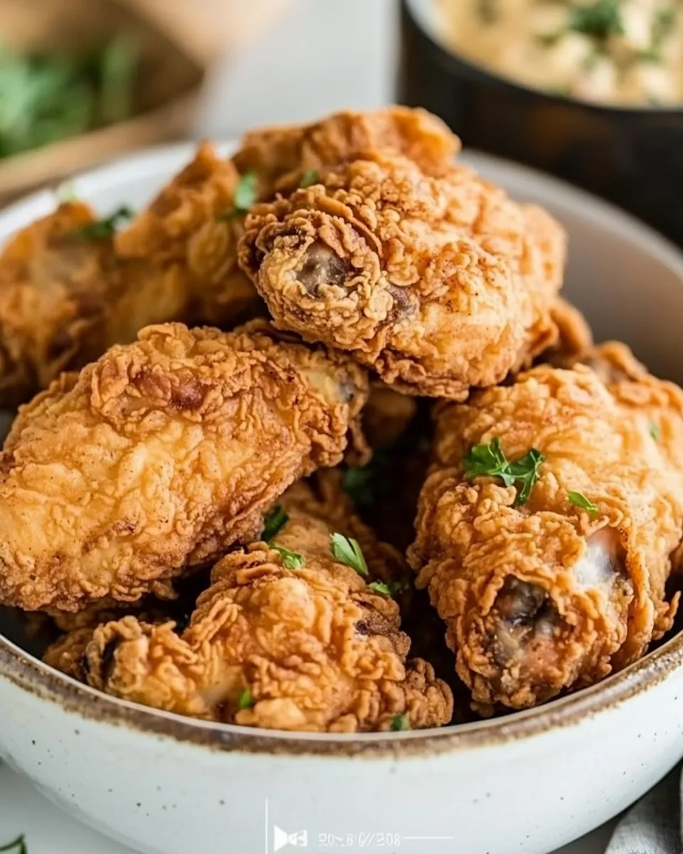 Delicious How to Make Crispy Fried Chicken shot