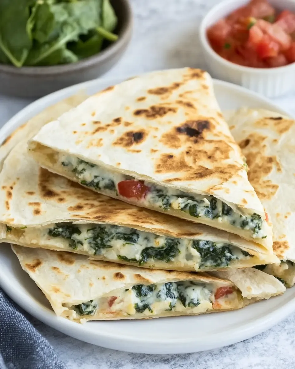 Homemade How to Make Quesadillas with Spinach Dip photo