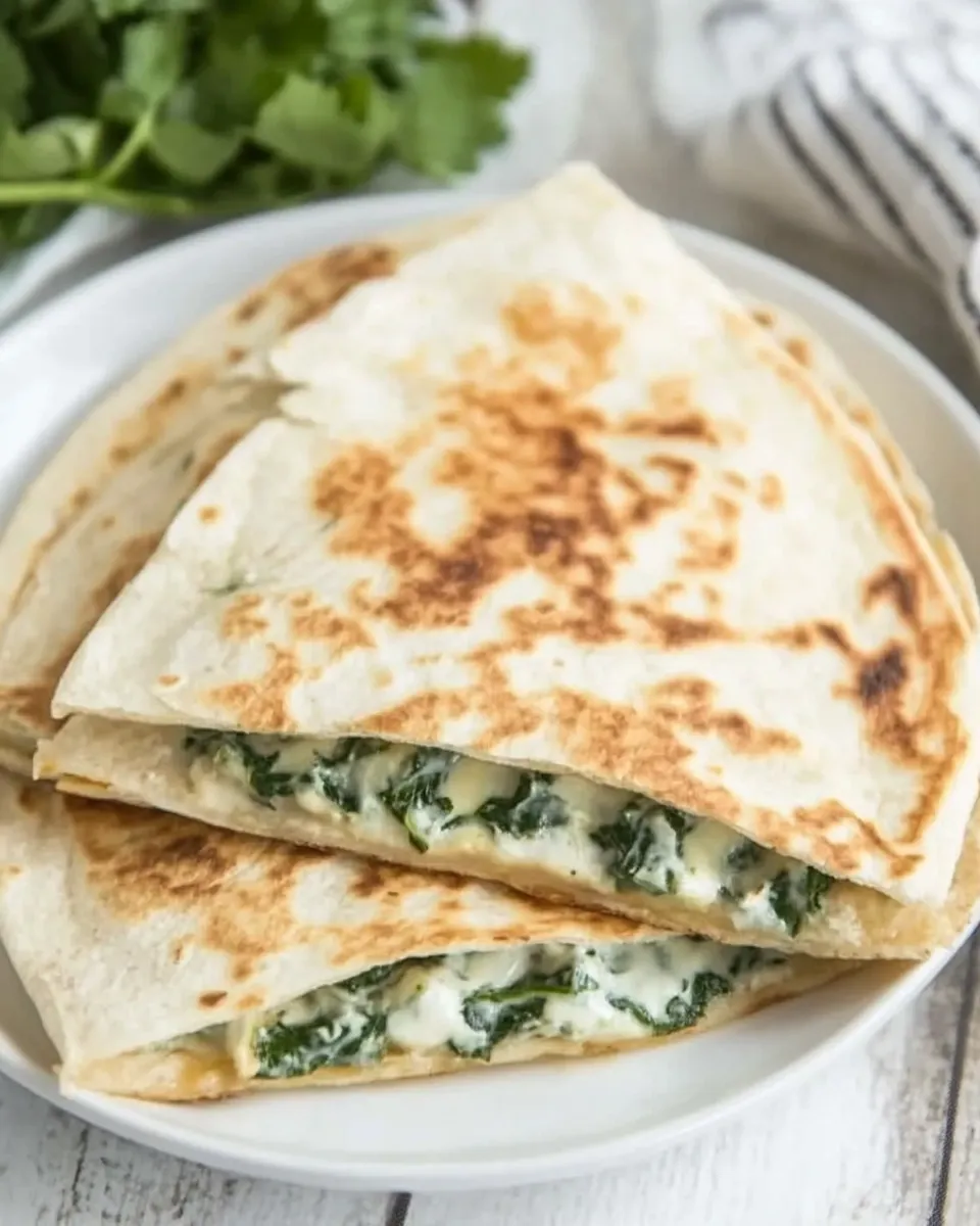 Easy How to Make Quesadillas with Spinach Dip picture