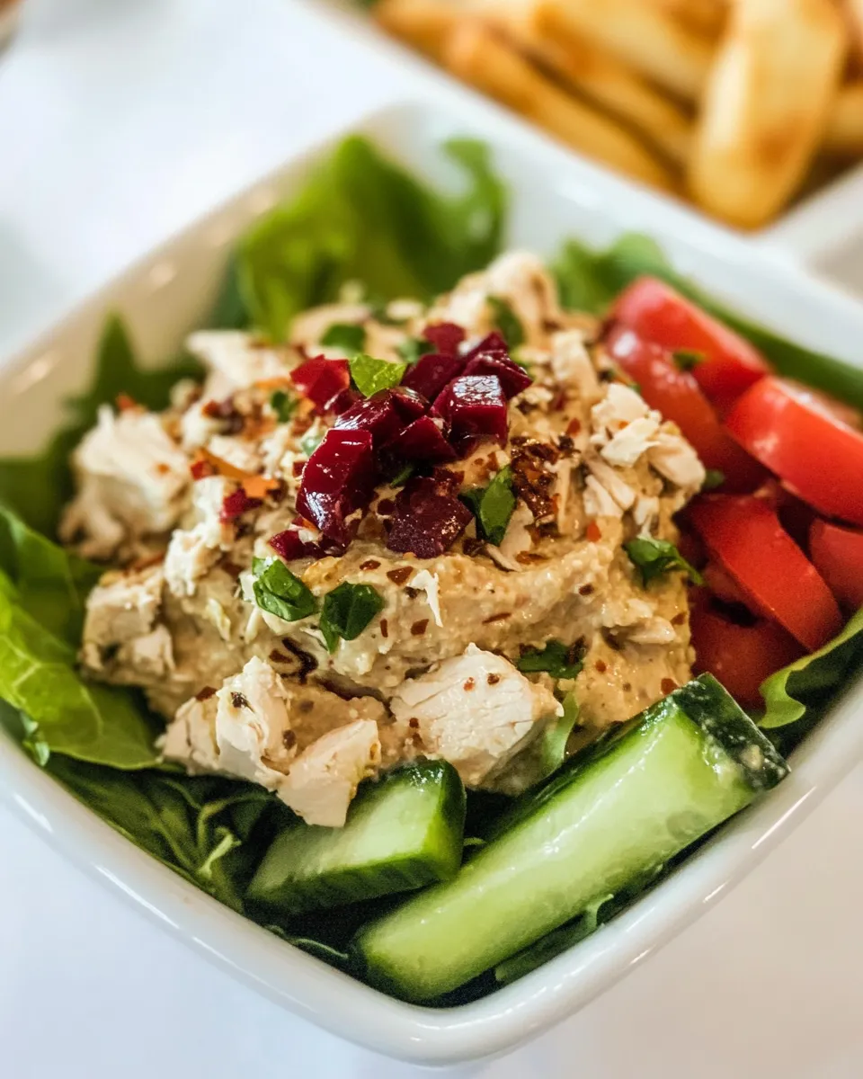 Delicious Hummus Chicken Salad recipe photo