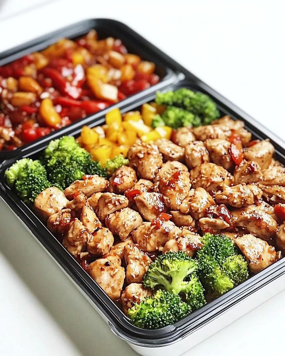 Delicious Individual Sweet & Sour Chicken Meal Prep image