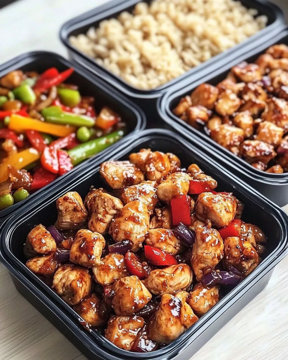Quick Individual Sweet & Sour Chicken Meal Prep recipe photo