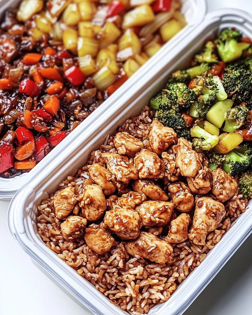 Simple Individual Sweet & Sour Chicken Meal Prep dish photo