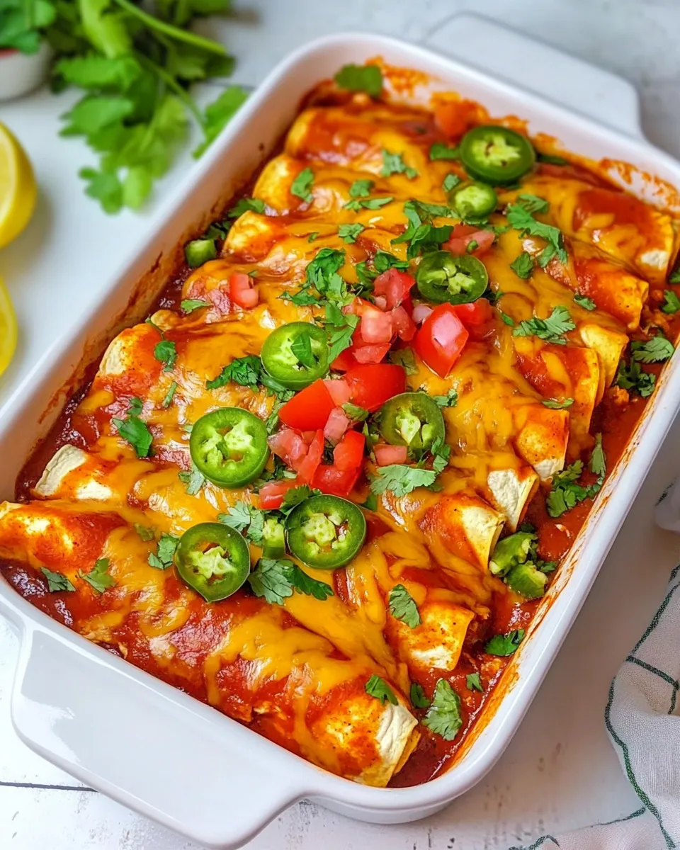 Delicious Instant Pot Chicken Enchiladas shot