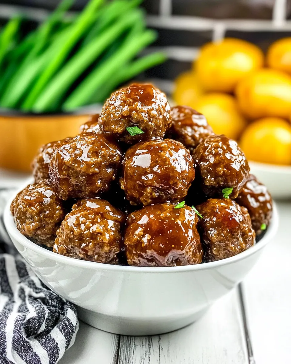 Easy Instant Pot Grape Jelly Meatballs recipe image