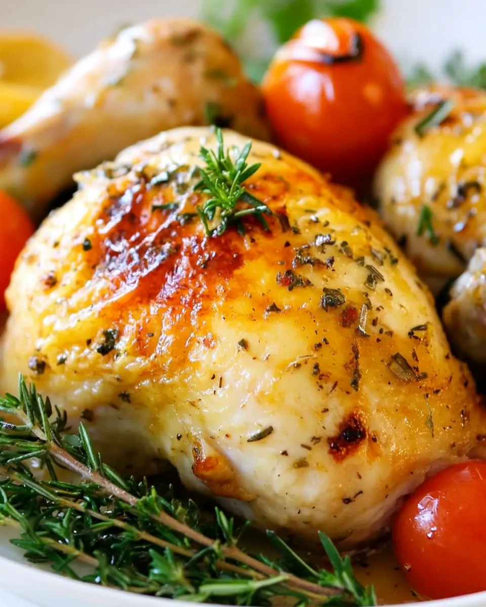 Easy Italian Roasted Chicken picture