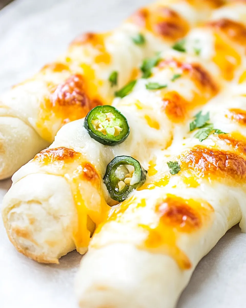 Homemade Jalapeno Popper Cheesy Breadsticks photo