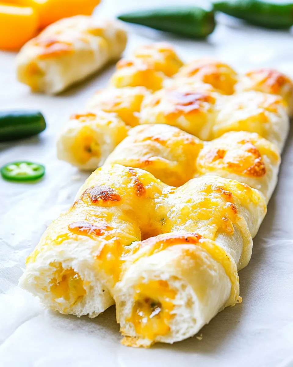 Classic Jalapeno Popper Cheesy Breadsticks image