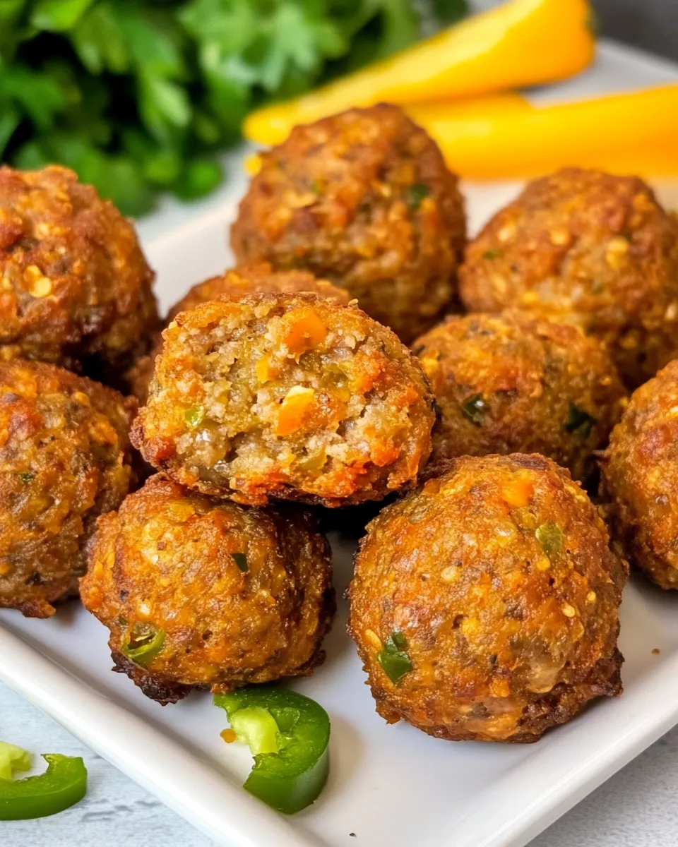 Delicious Jalapeno Sausage Balls shot