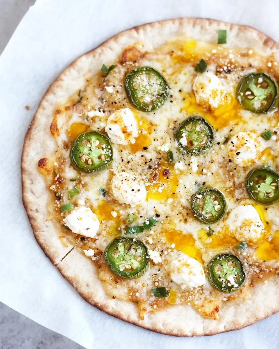 Easy Jalapeo Popper Pita Pizza picture
