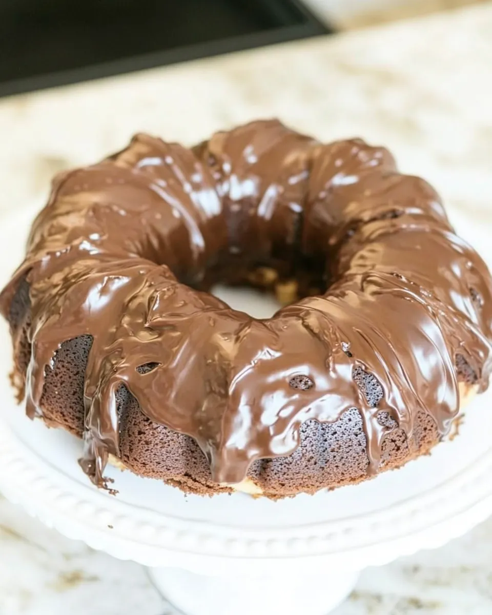 Classic Jennas Best Triple Chocolate Bundt Cake image