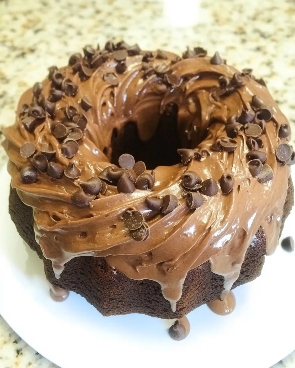 Delicious Jennas Best Triple Chocolate Bundt Cake shot