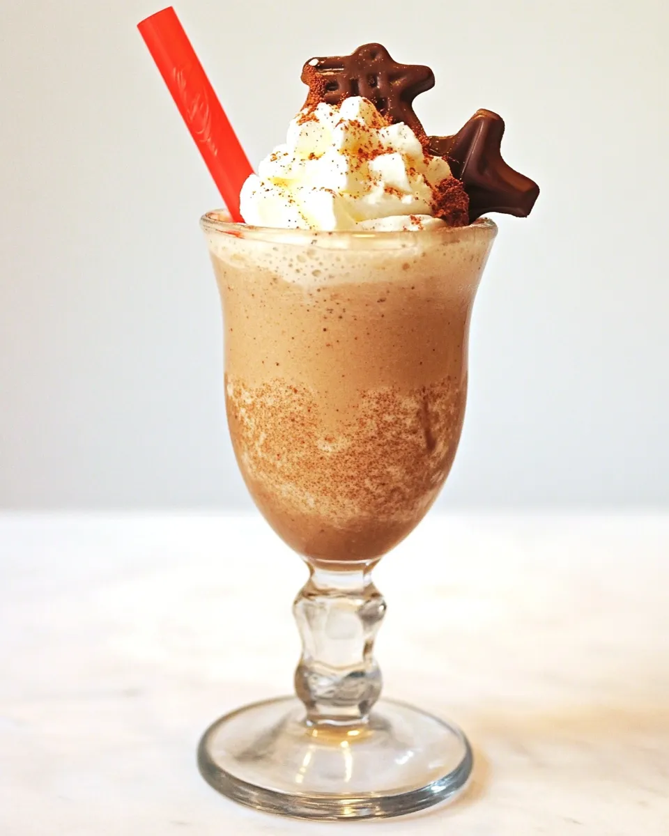 Homemade Kahlua and Cream Chocolate Shortbread Milkshake photo