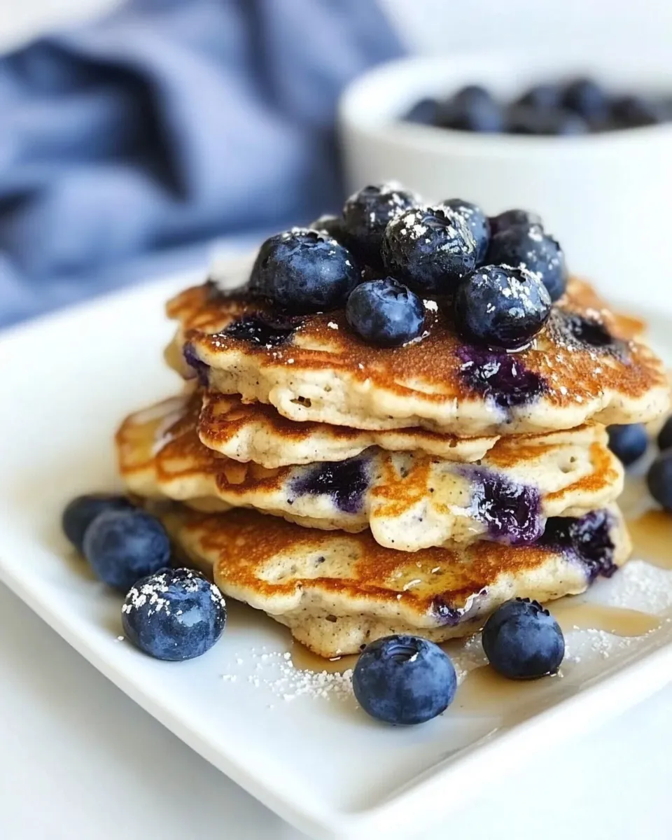 Classic Keto Blueberry Pancakes image