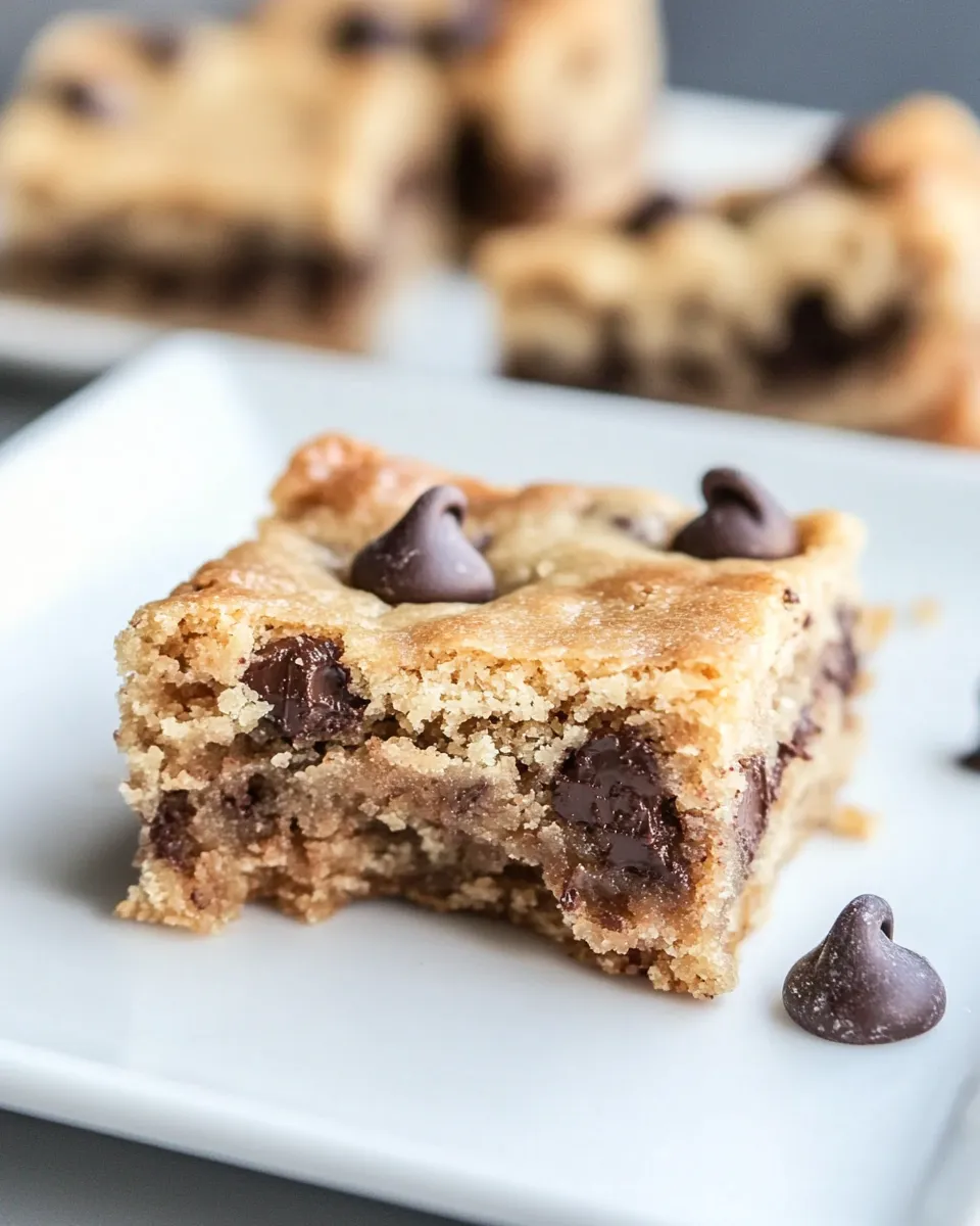 Homemade Keto Chocolate Chip Cookie Bars photo