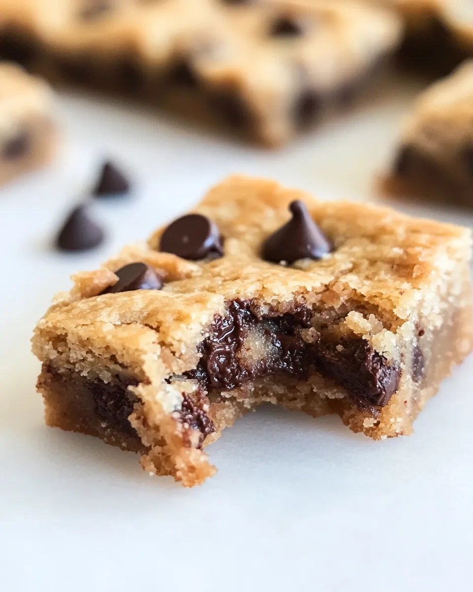 Classic Keto Chocolate Chip Cookie Bars image