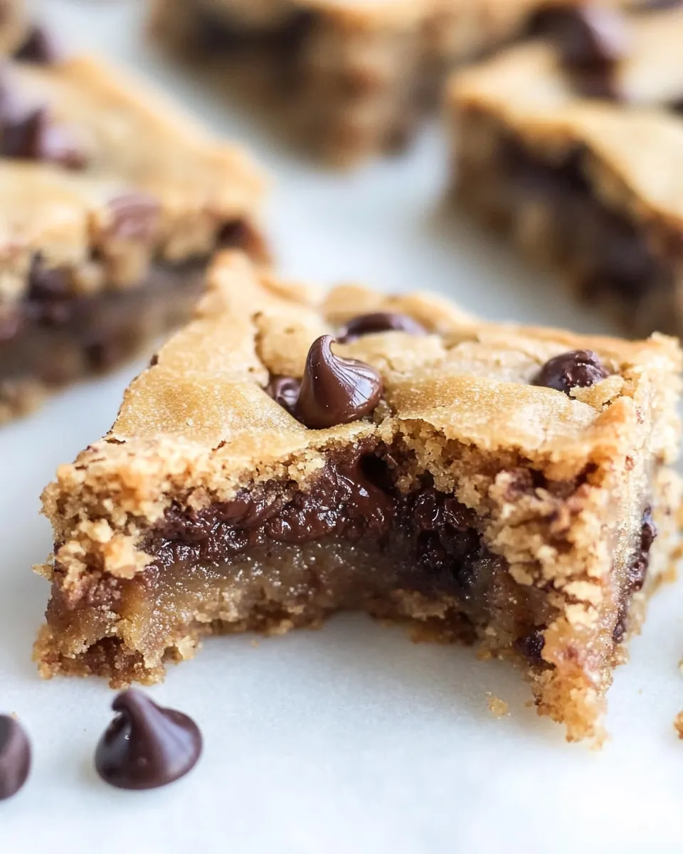 Easy Keto Chocolate Chip Cookie Bars picture