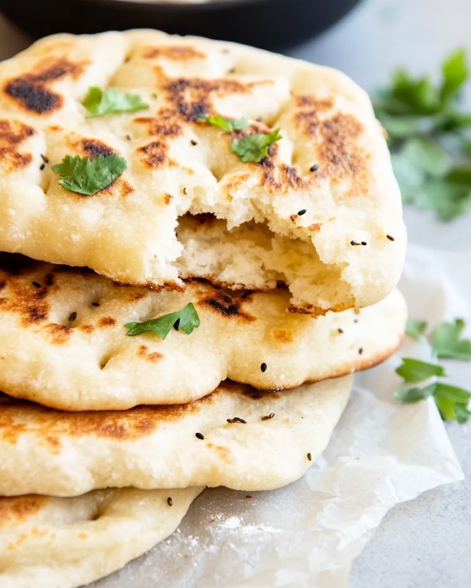 Delicious Keto Naan Bread shot