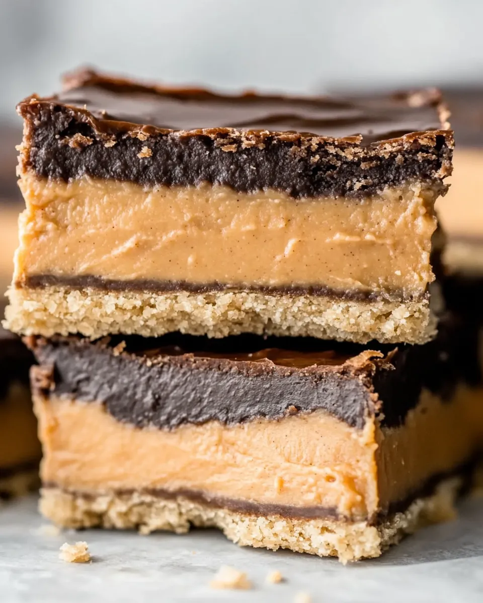 Delicious Keto Peanut Butter Bars shot