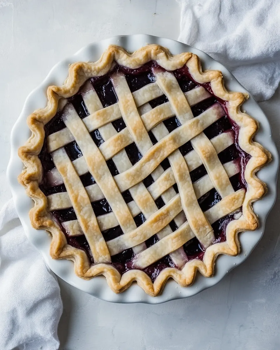 Delicious Lattice Pie Crust shot