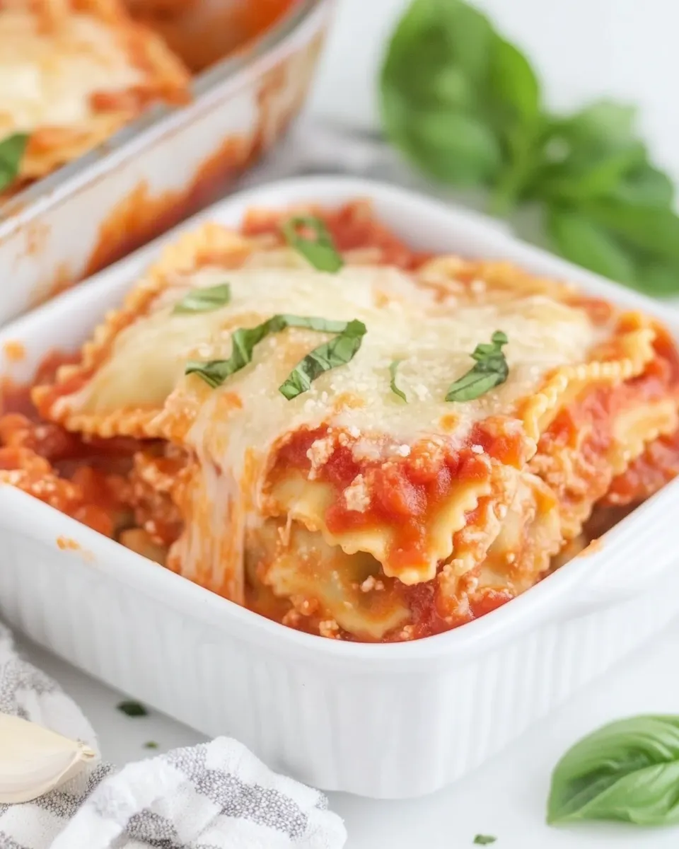 Classic Lazy Ravioli Lasagna Recipe (Easy Casserole) image