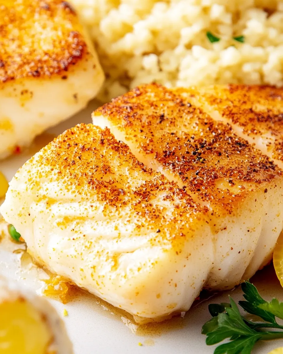 Easy Lemon Butter Baked Halibut image