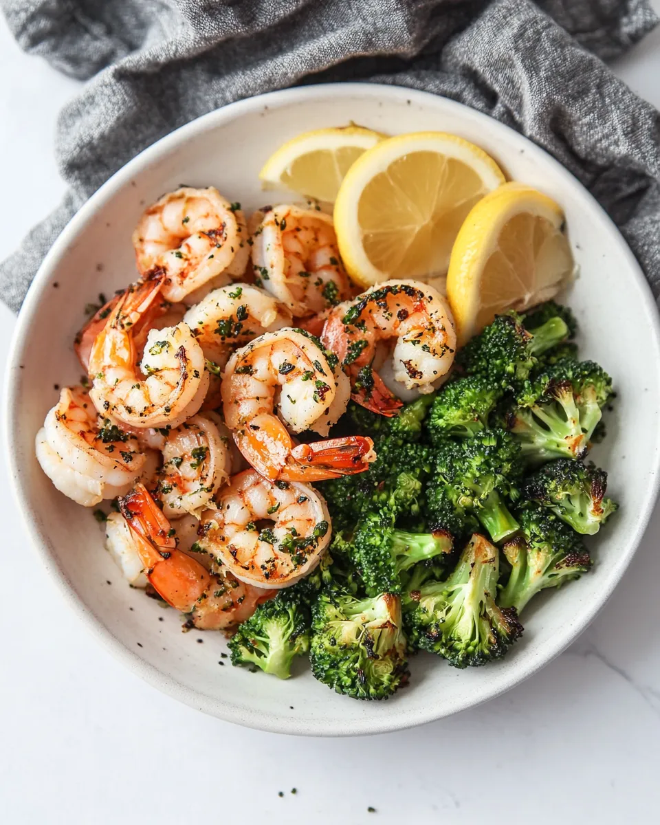 Classic Lemon Butter Shrimp and Broccoli Skillet. image