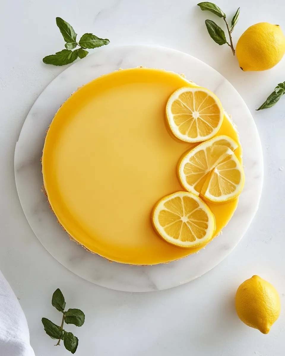 Homemade Lemon Cheesecake Recipe photo