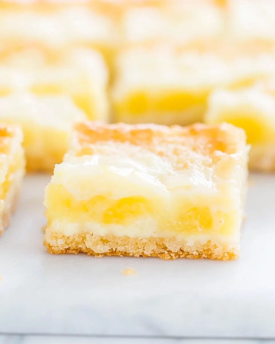 Classic Lemon Coconut White Chocolate Gooey Bars image