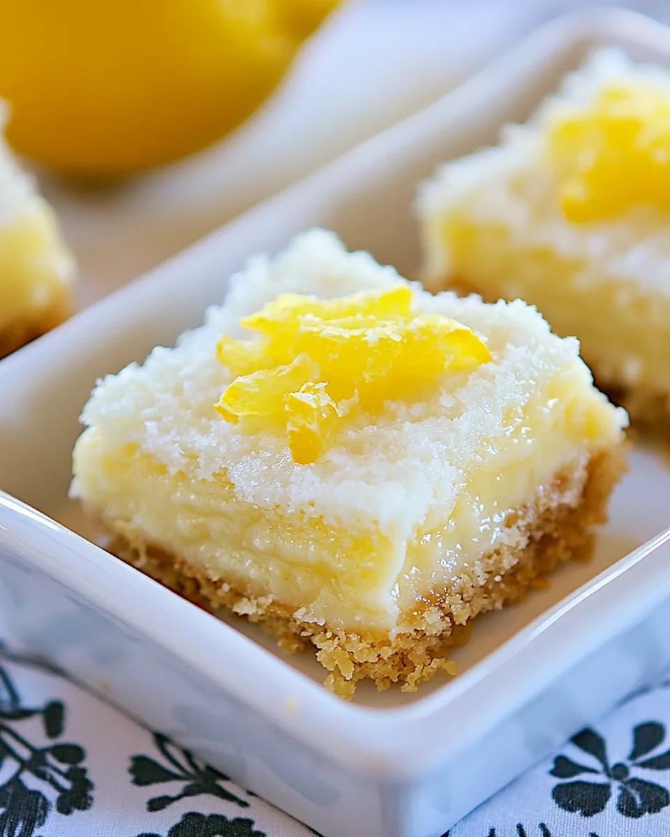 Easy Lemon Drop Bars recipe photo