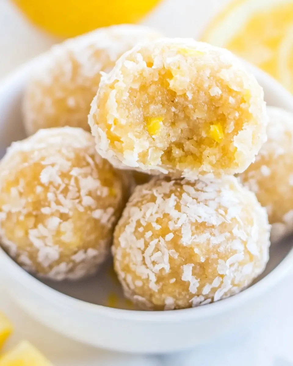 Homemade Lemon Energy Balls photo