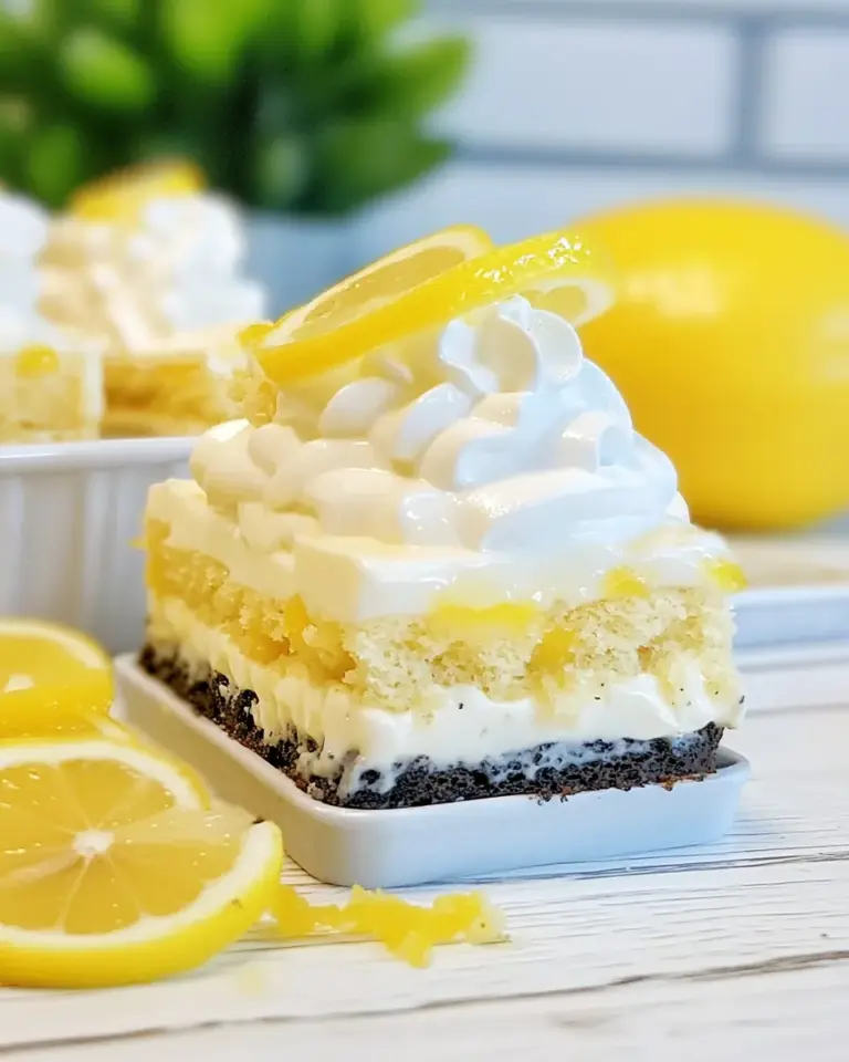 Homemade Lemon Oreo Dessert photo