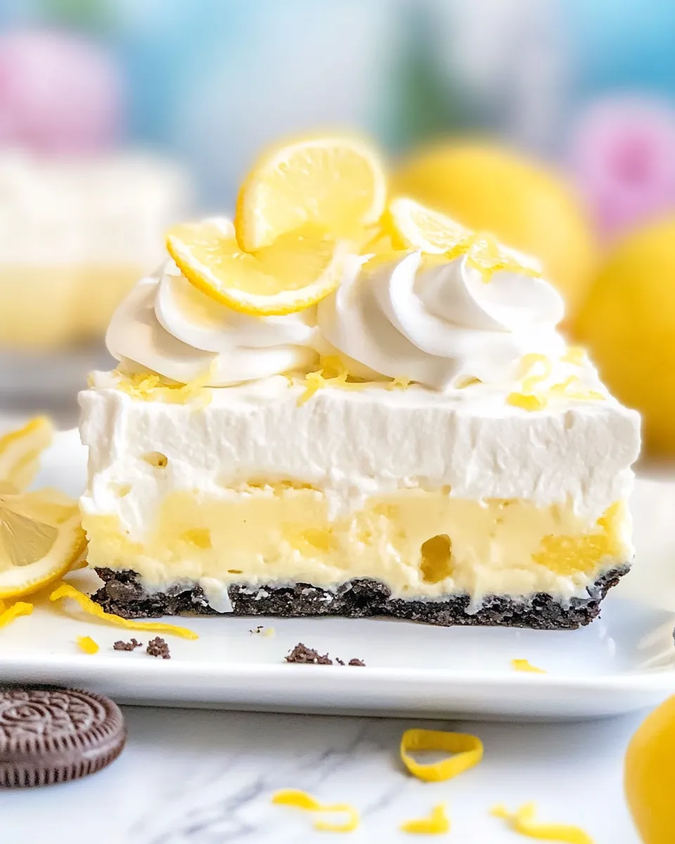 Classic Lemon Oreo Dessert image