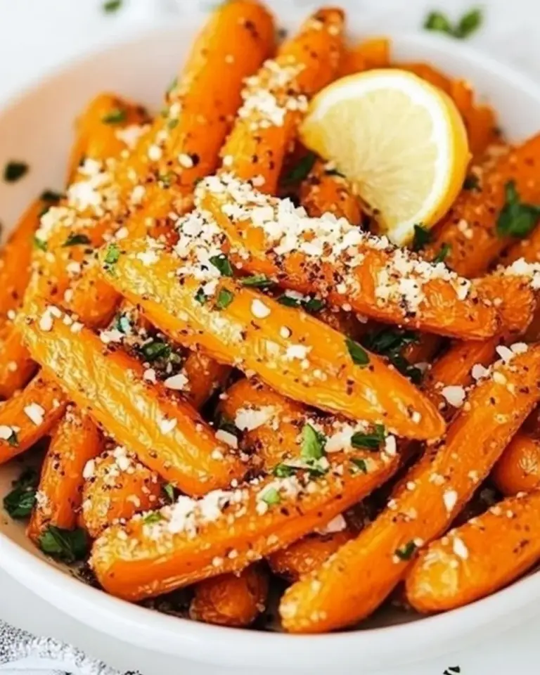 Homemade Lemon Parmesan Roasted Carrots photo