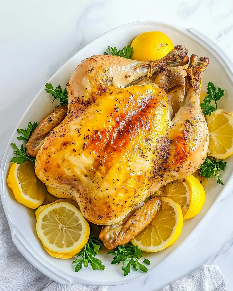 Homemade Lemon Roasted Chicken photo
