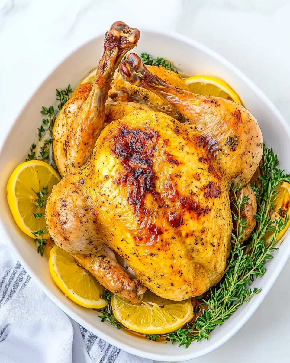 Classic Lemon Roasted Chicken recipe image