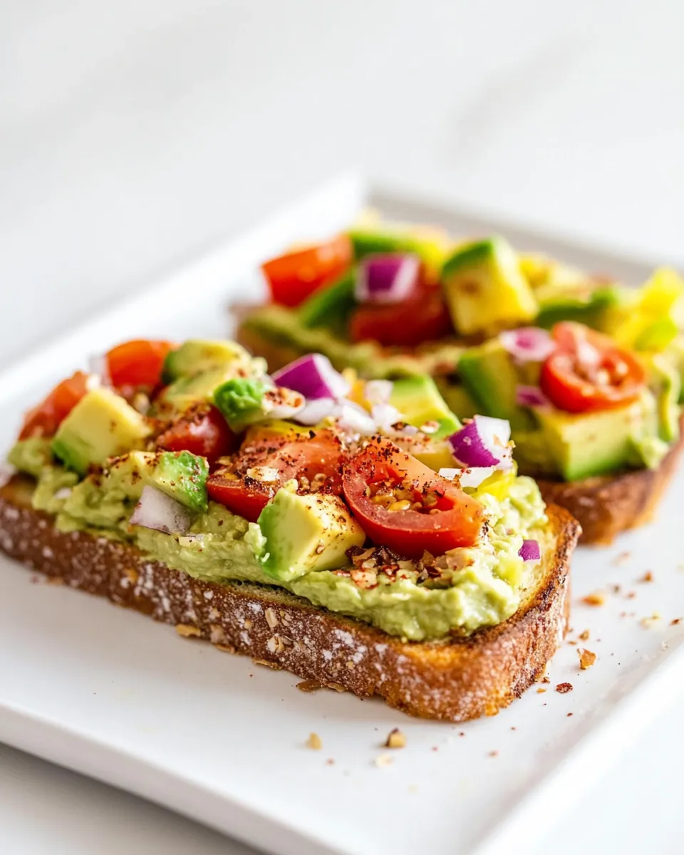 Classic Life-Changing Hummus Avocado Toast image