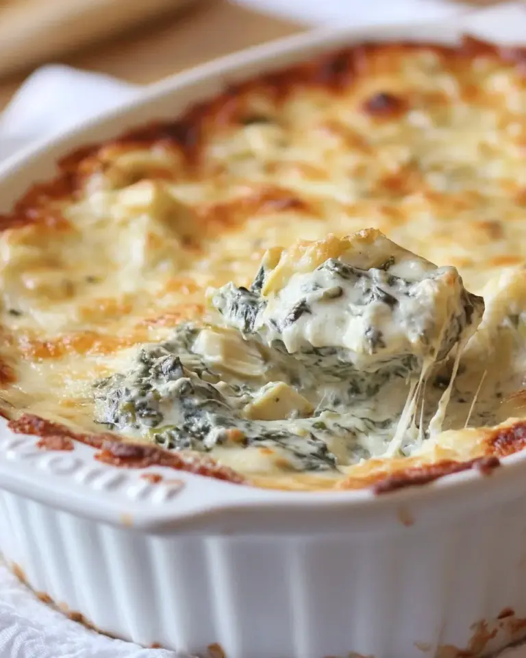 Homemade Lighter Spinach and Artichoke Dip photo